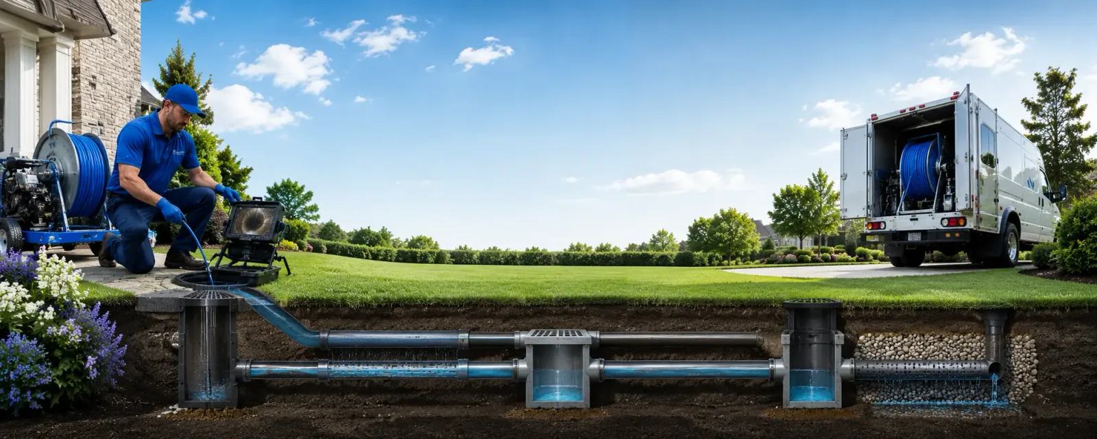 Outdoor drain cleaning information for Brandsville, MO